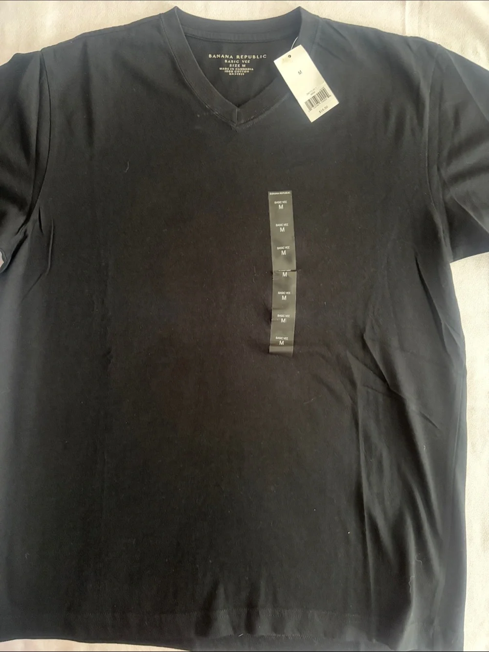 Banana Republic Men’s Black V-Neck Tee